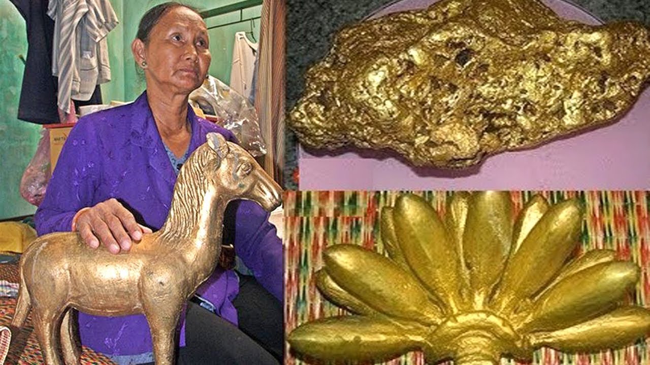 Người phụ nữ vô tình đào được kho báu 35 cây vàng trong vườn nhà và giấc mơ  đổi đời - YouTube